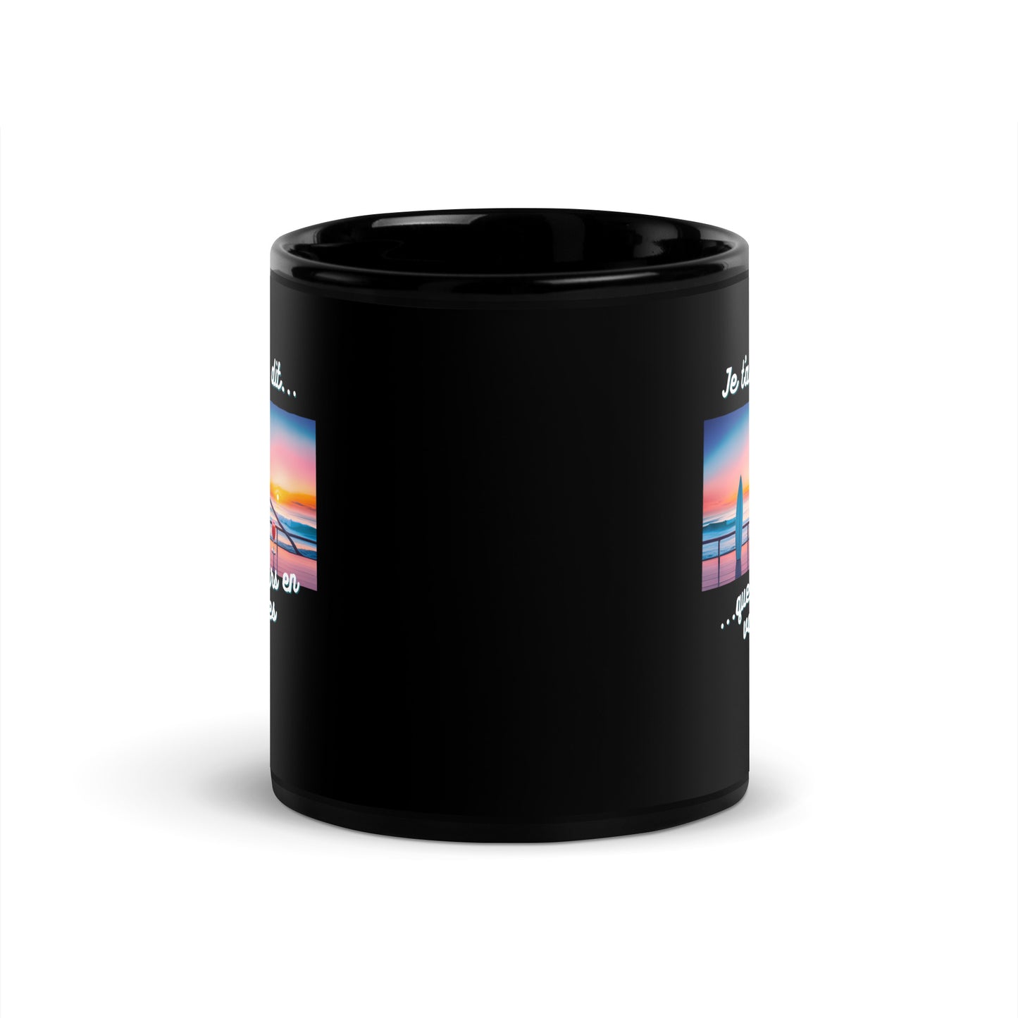 Mug noir - Vacances #1