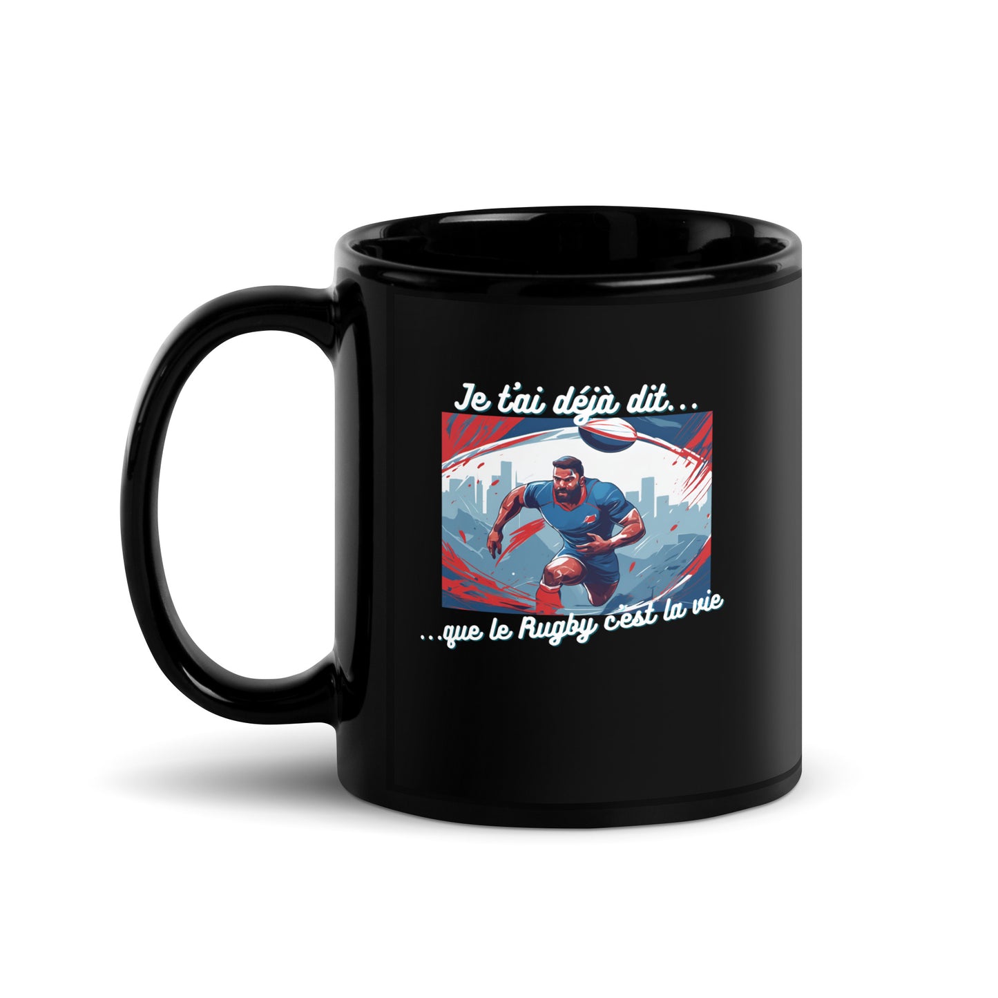 Mug noir - Rugby #1