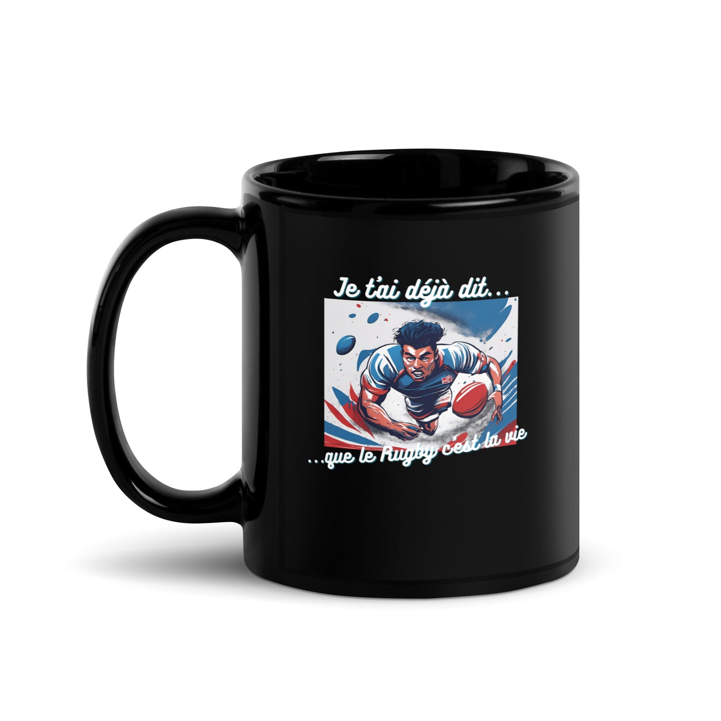 Mug noir - Rugby #3