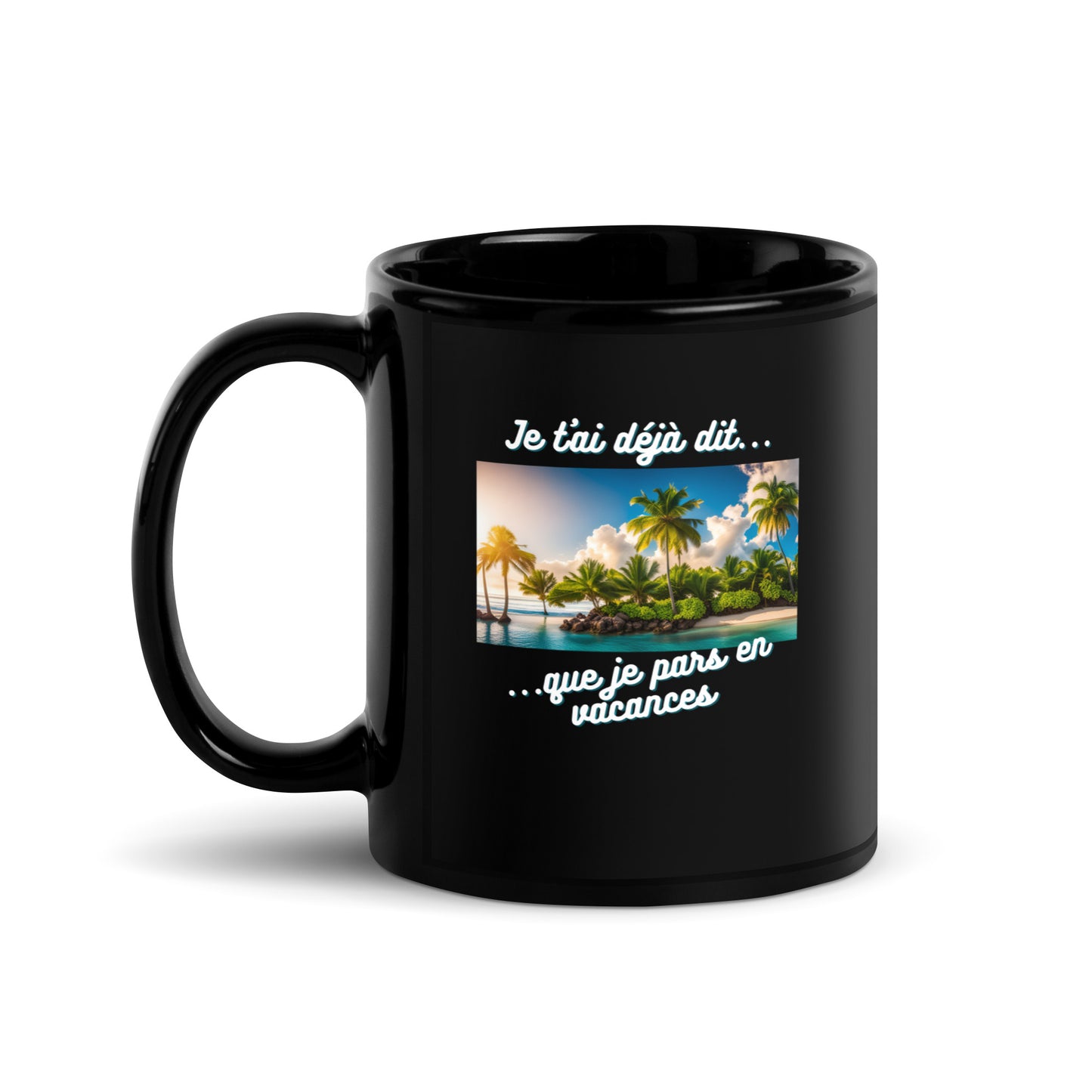 Mug noir - Vacances #2