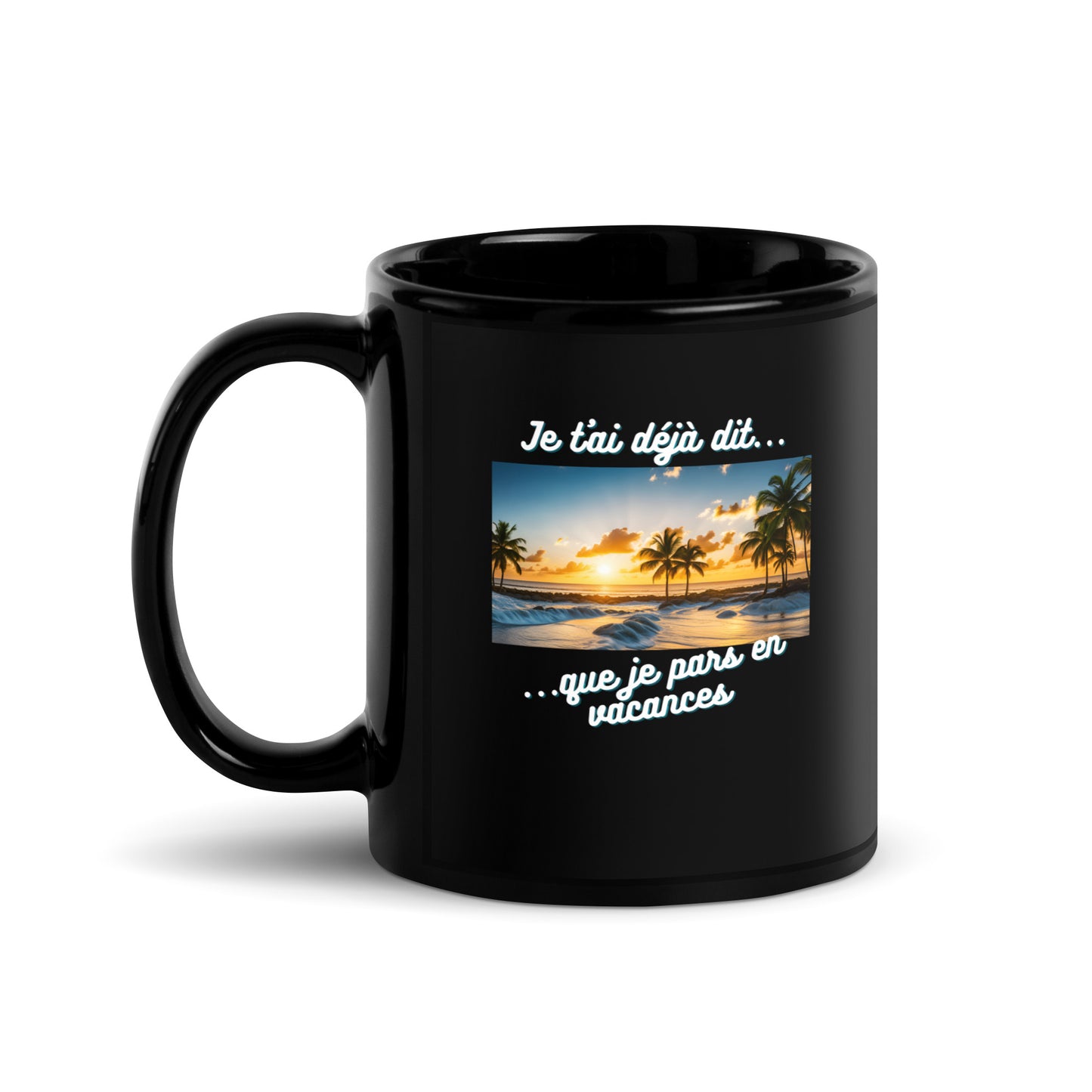 Mug noir - Vacances #3