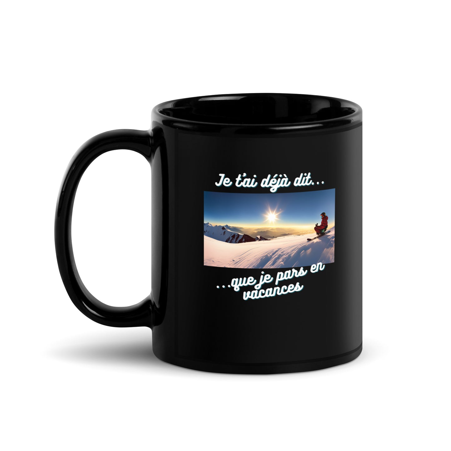 Mug noir - Vacances #5