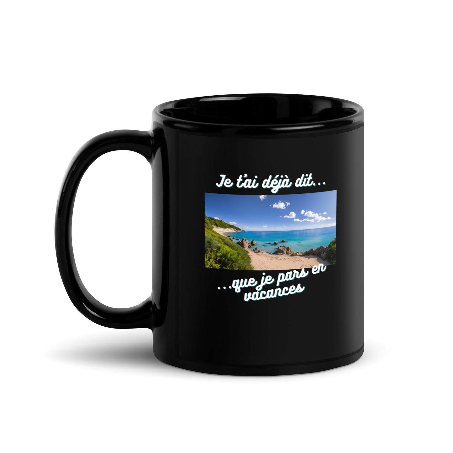 Mug noir - Vacances #6