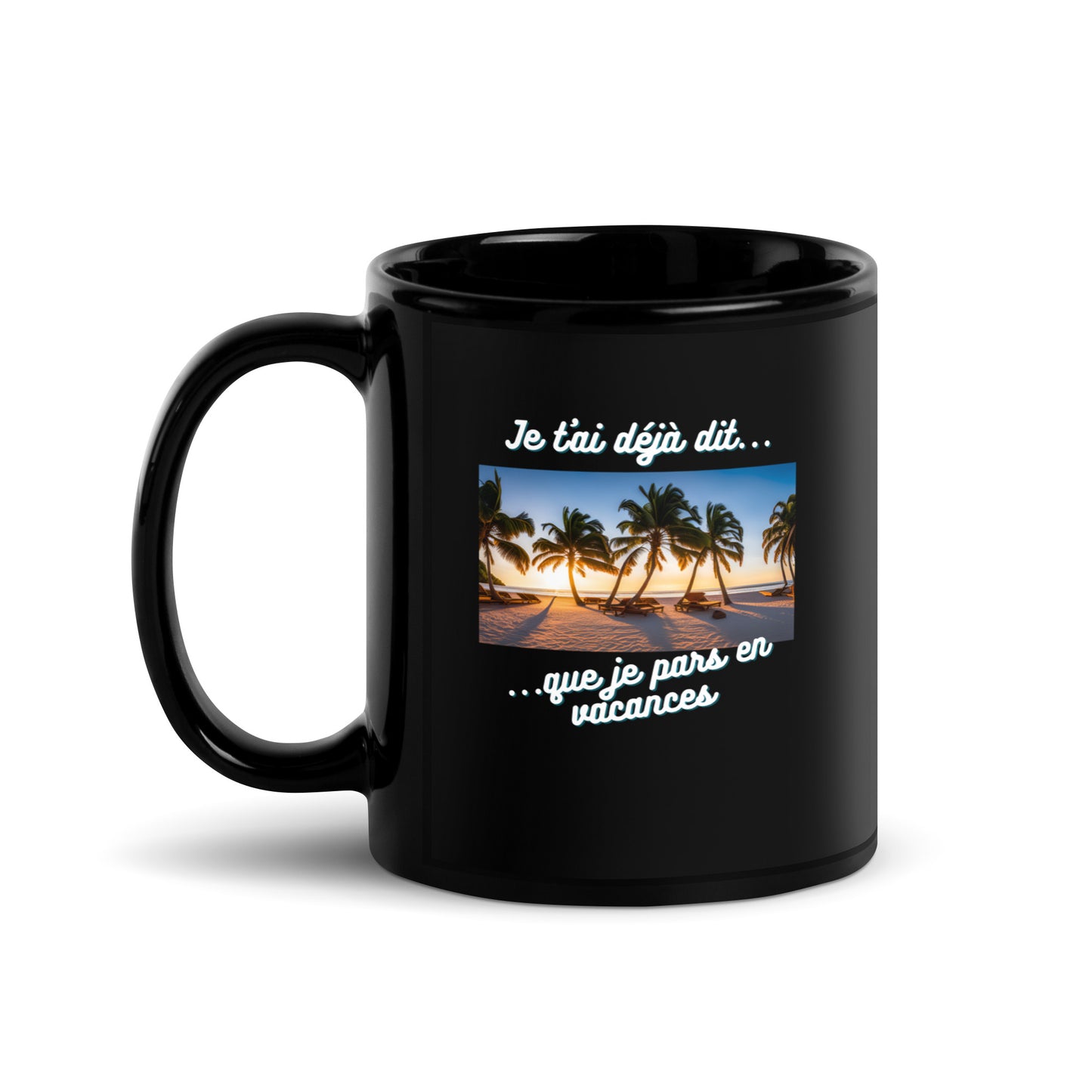 Mug noir - Vacances #7