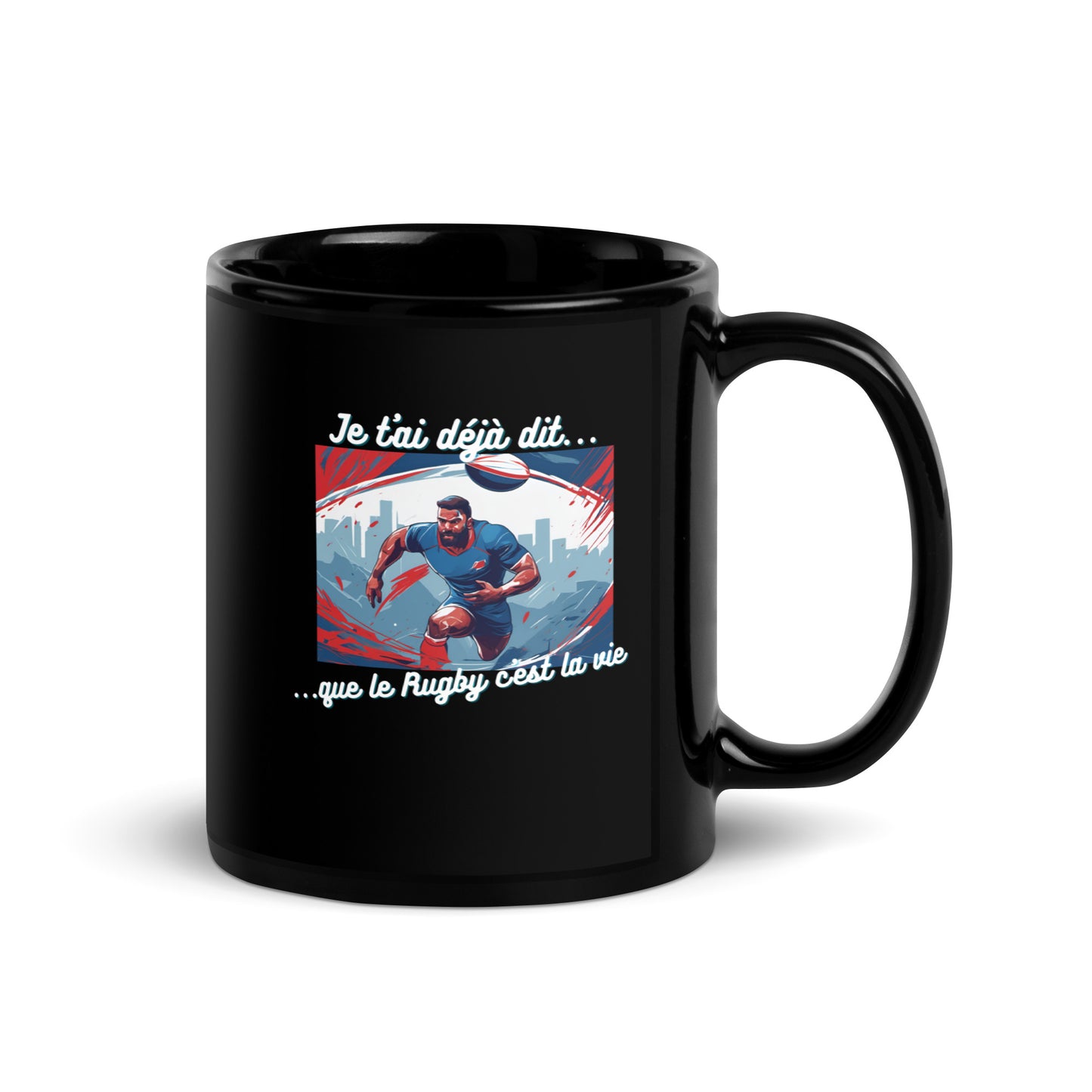 Mug noir - Rugby #1