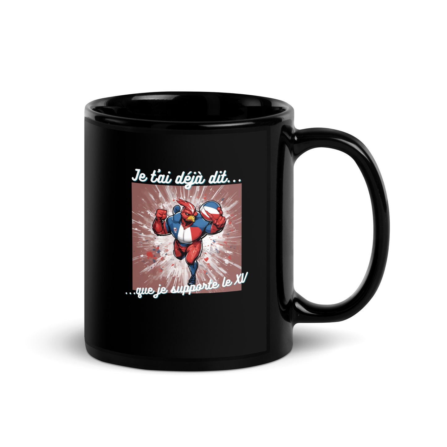 Mug noir - Rugby #2
