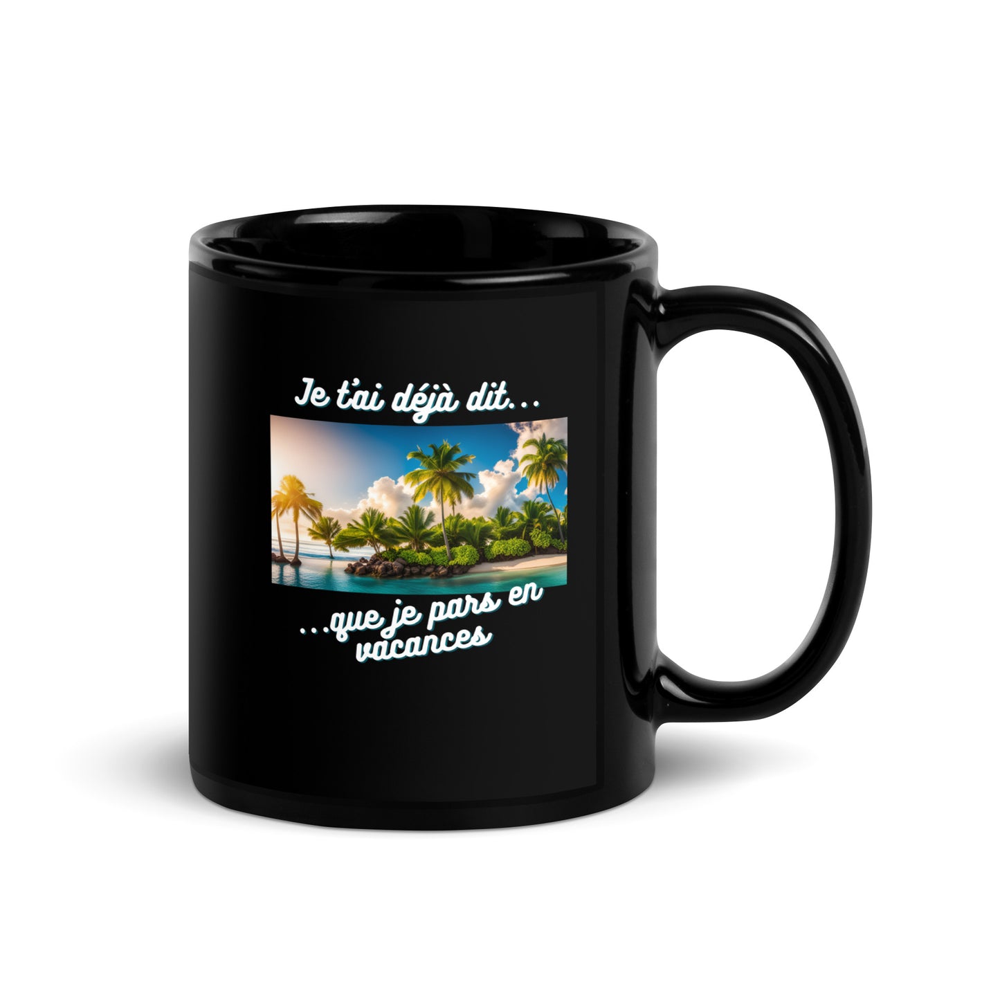 Mug noir - Vacances #2