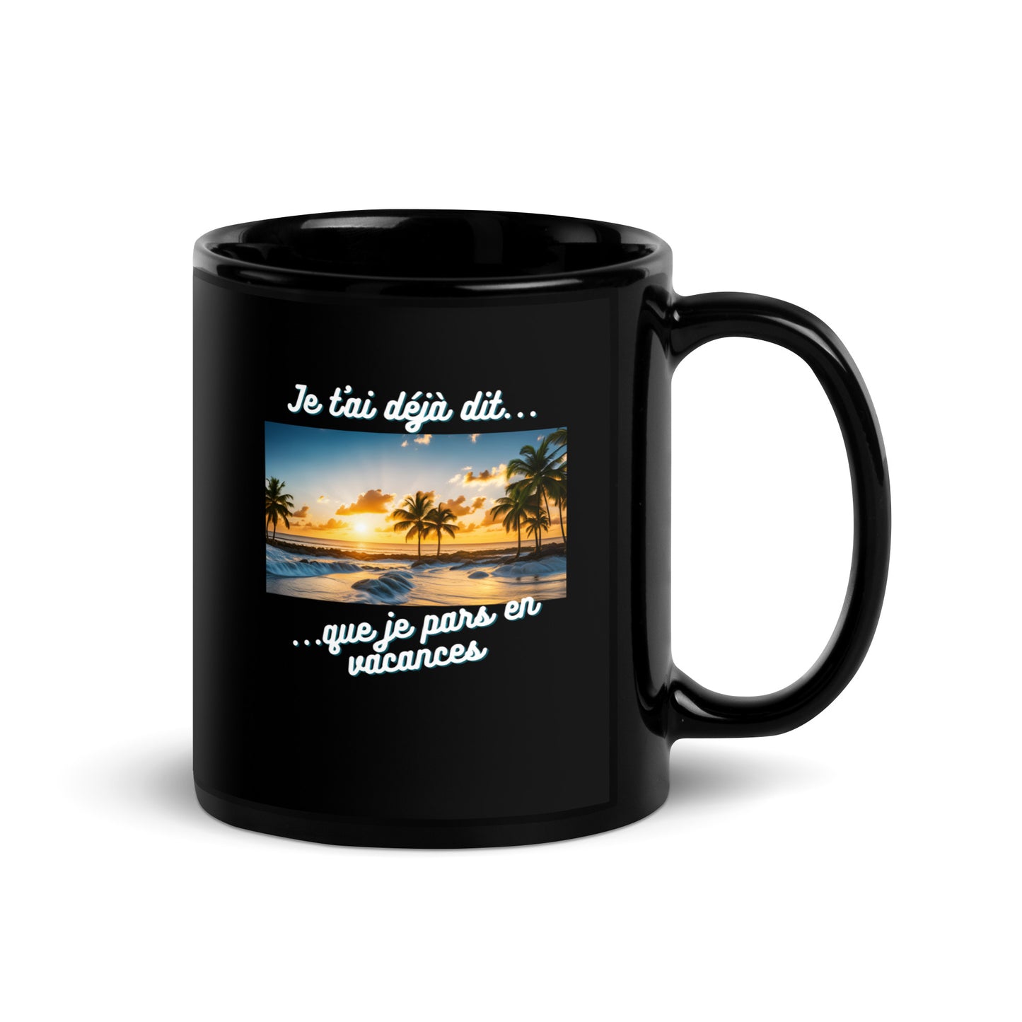 Mug noir - Vacances #3