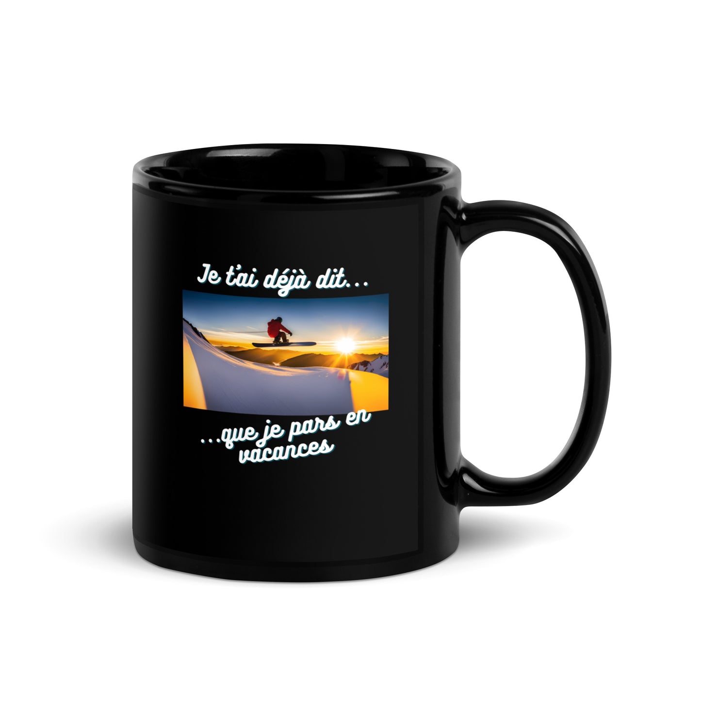Mug noir - Vacances #4