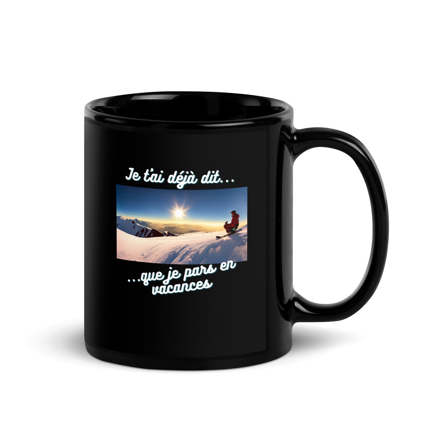 Mug noir - Vacances #5