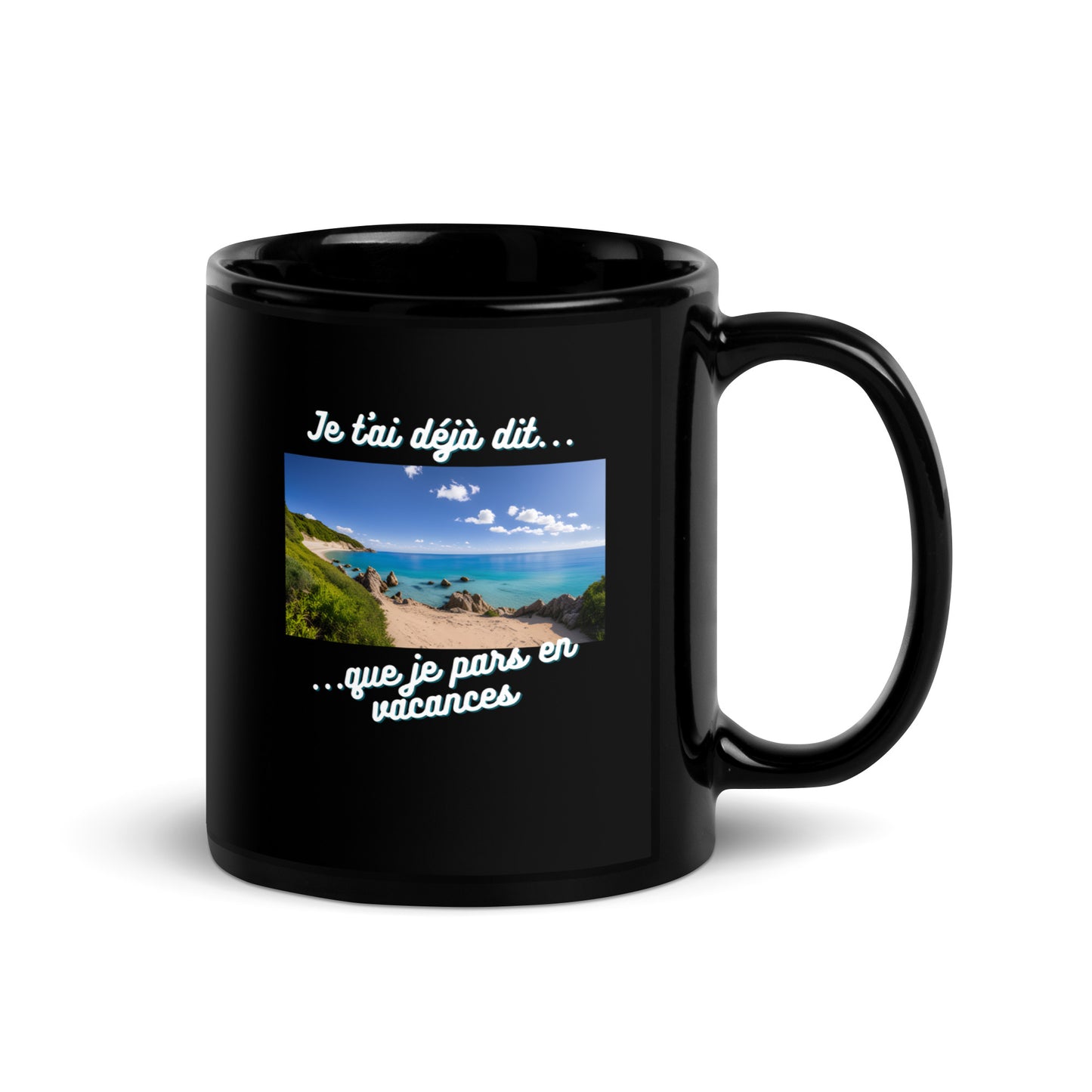 Mug noir - Vacances #6