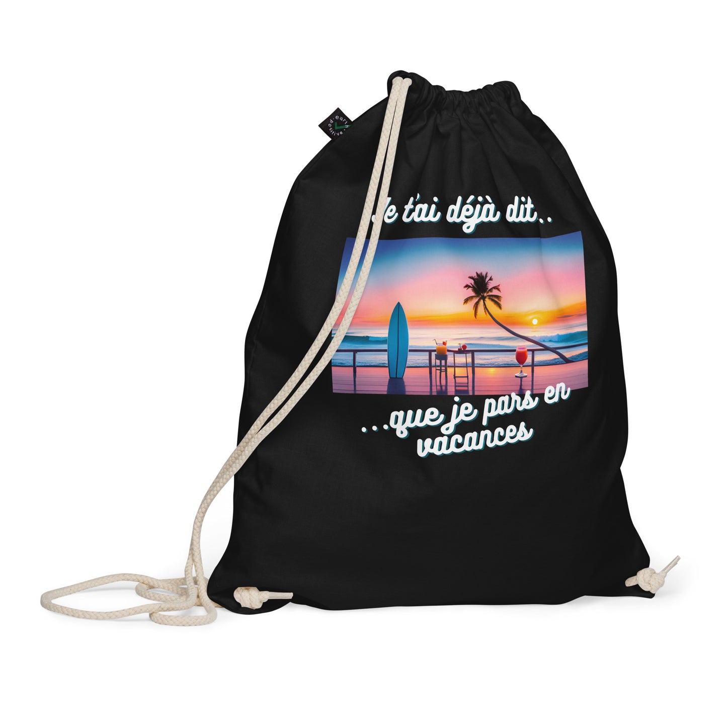 Sac à cordon bio - Vacances #1