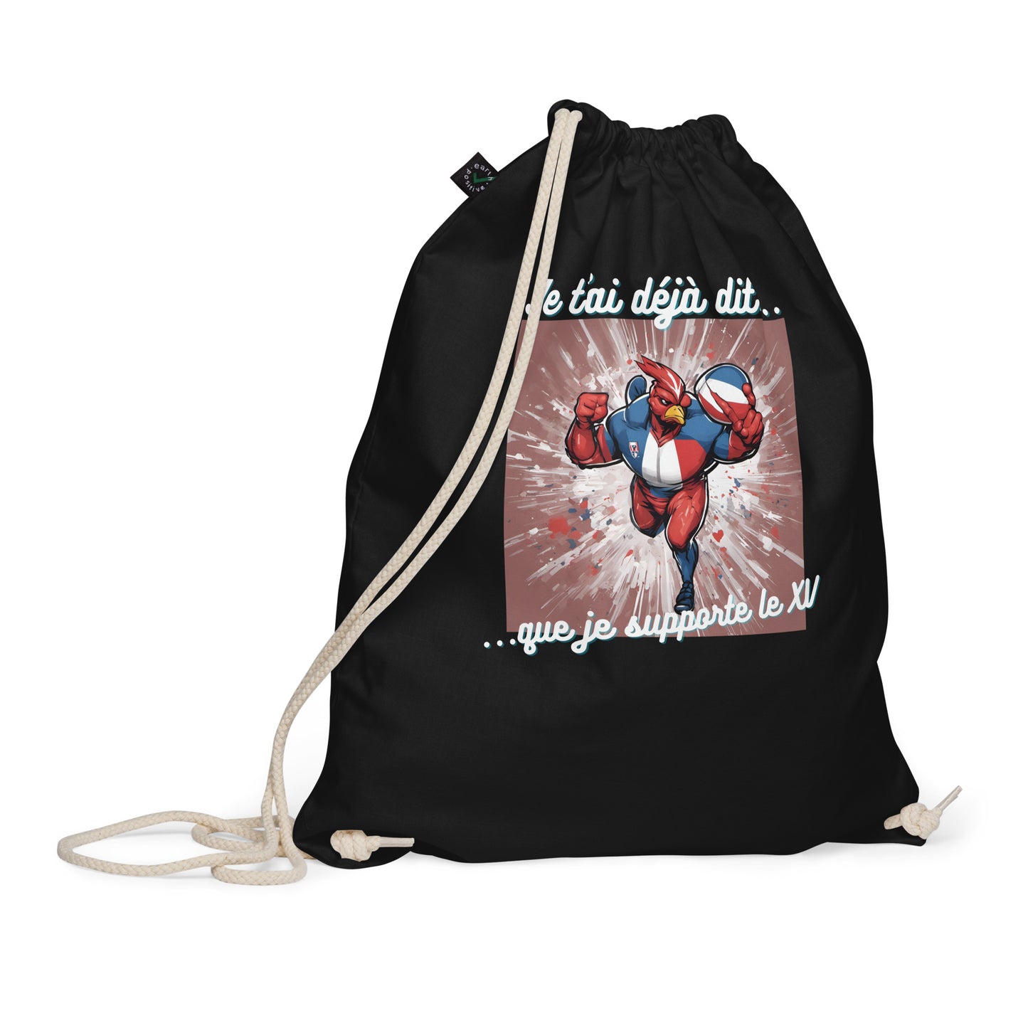 Sac à cordon bio - Rugby #2