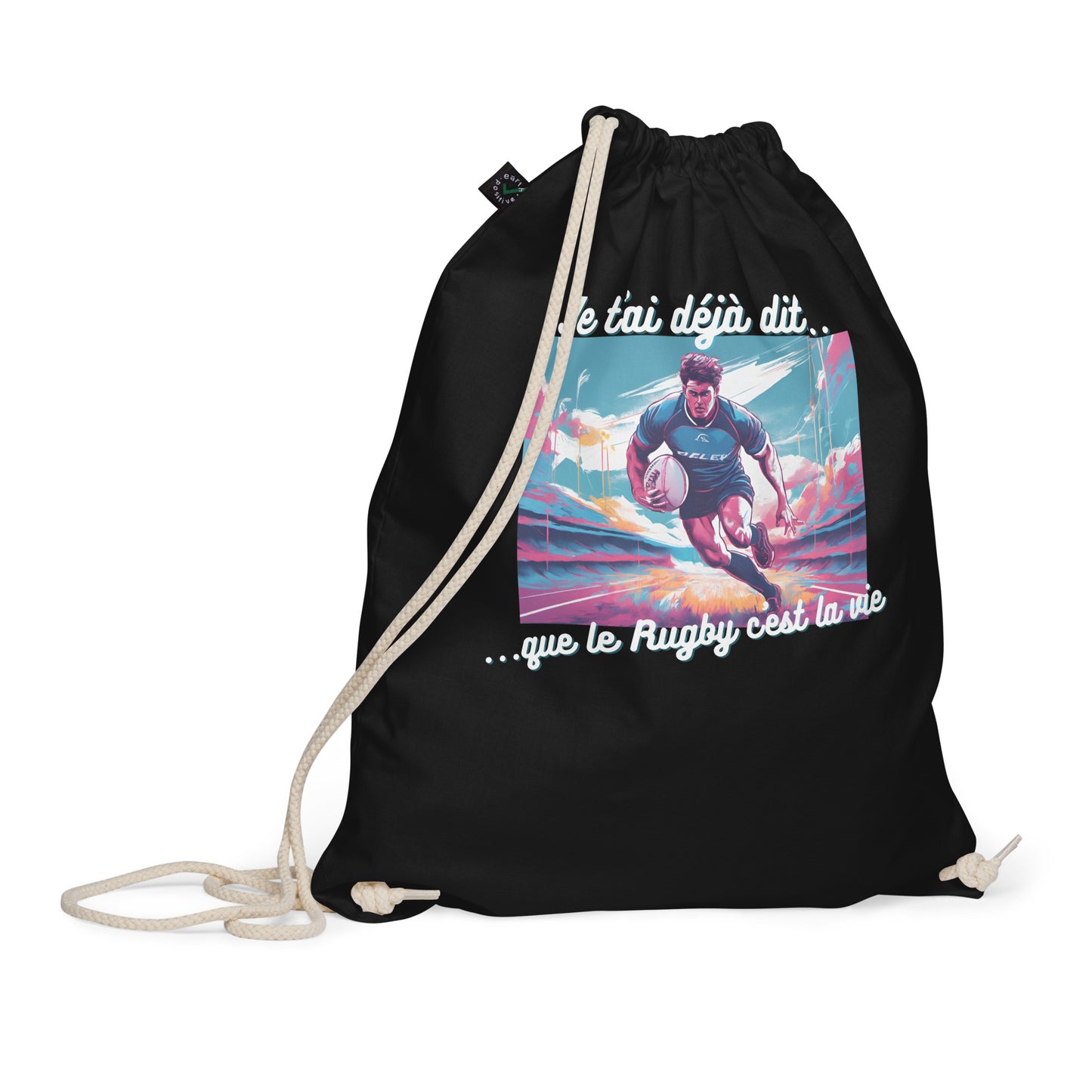 Sac à cordon bio - Rugby #4