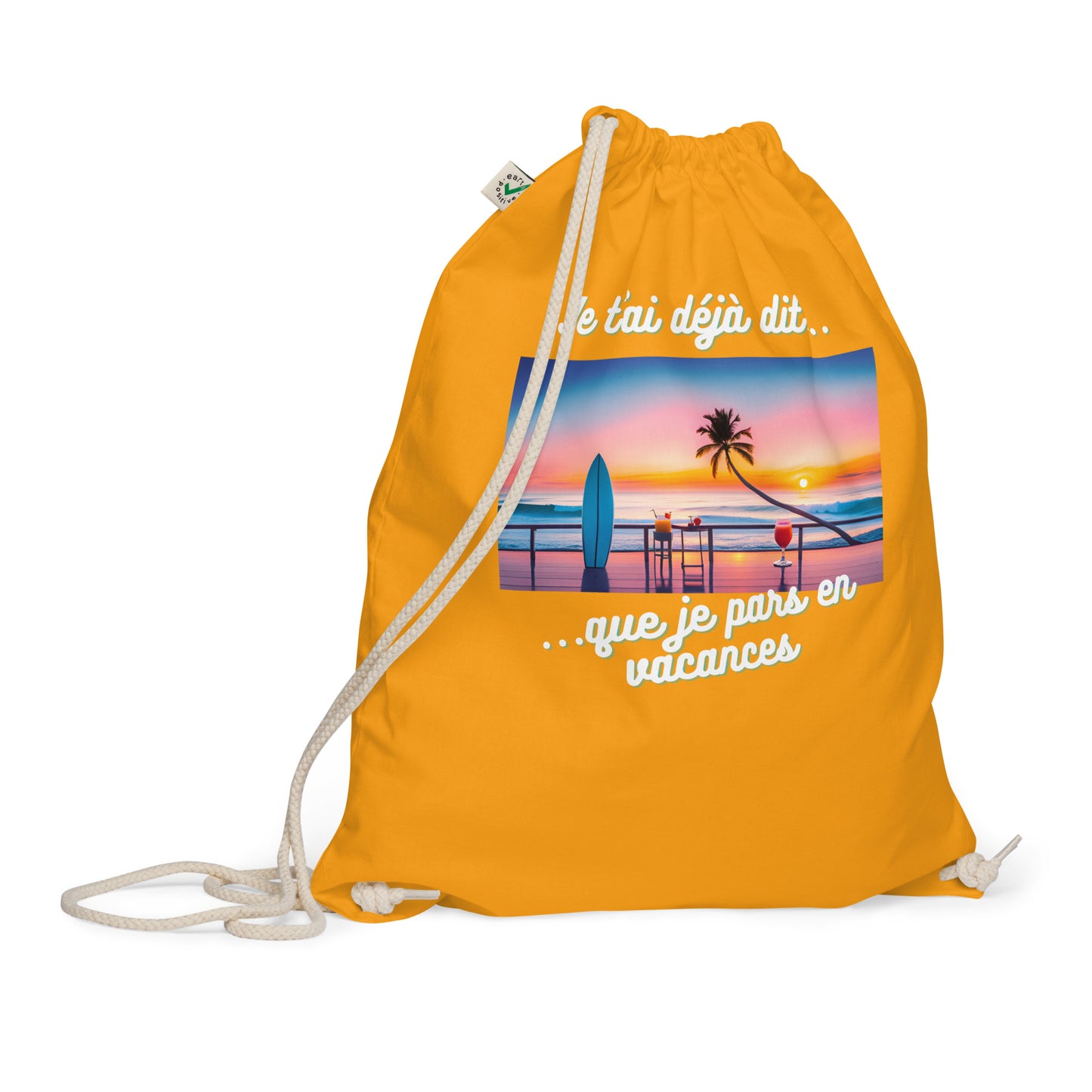 Sac à cordon bio - Vacances #1