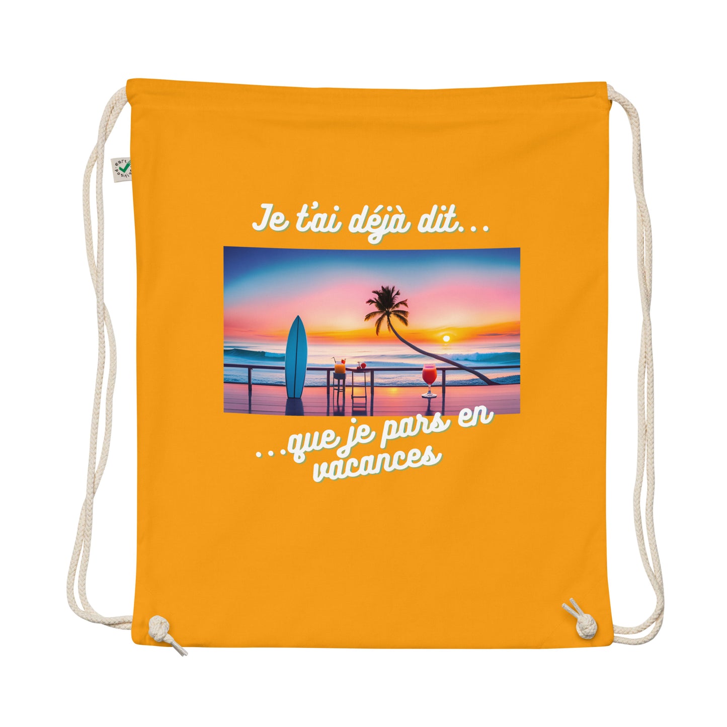 Sac à cordon bio - Vacances #1