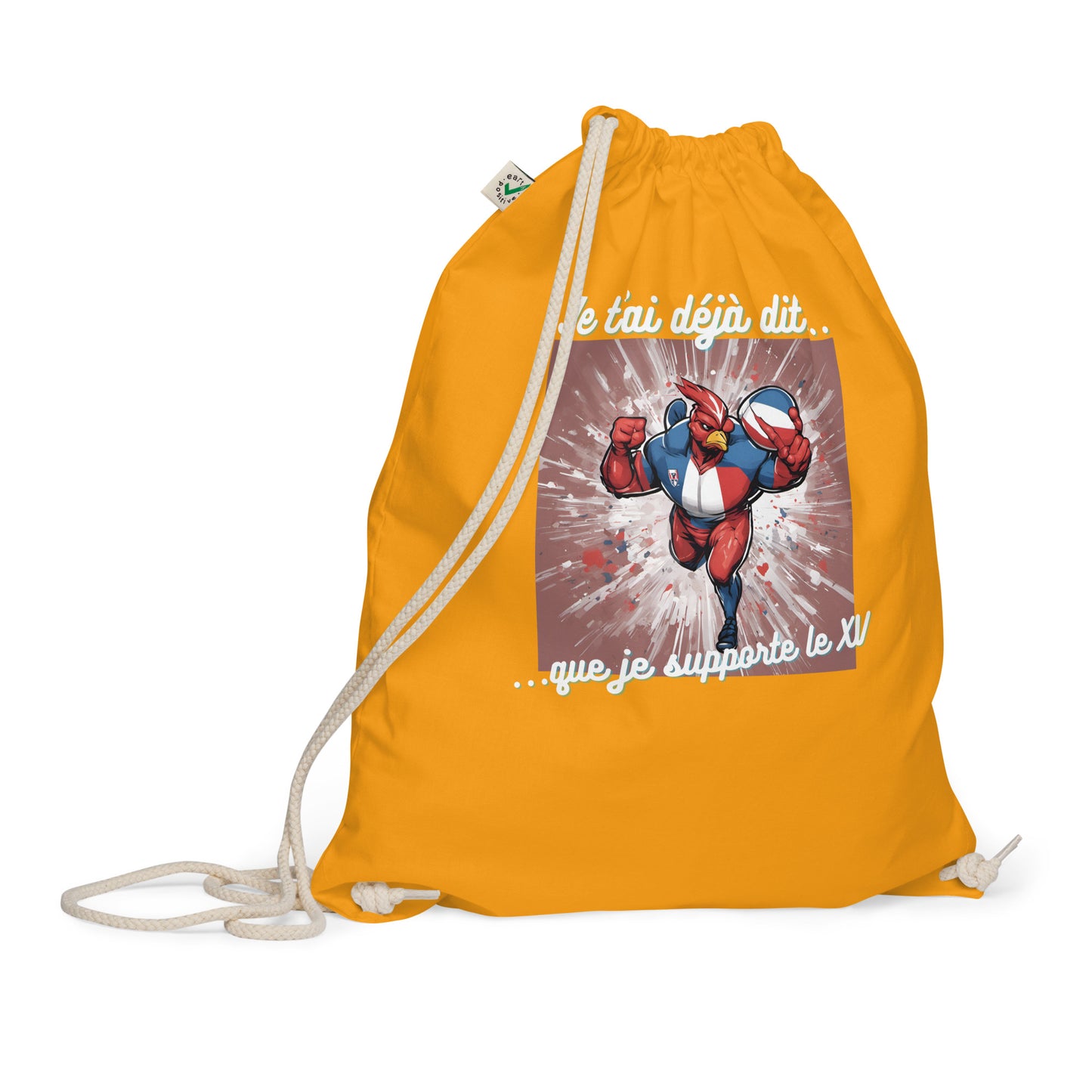 Sac à cordon bio - Rugby #2