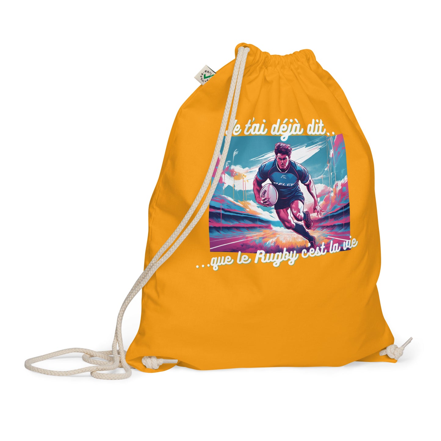 Sac à cordon bio - Rugby #4