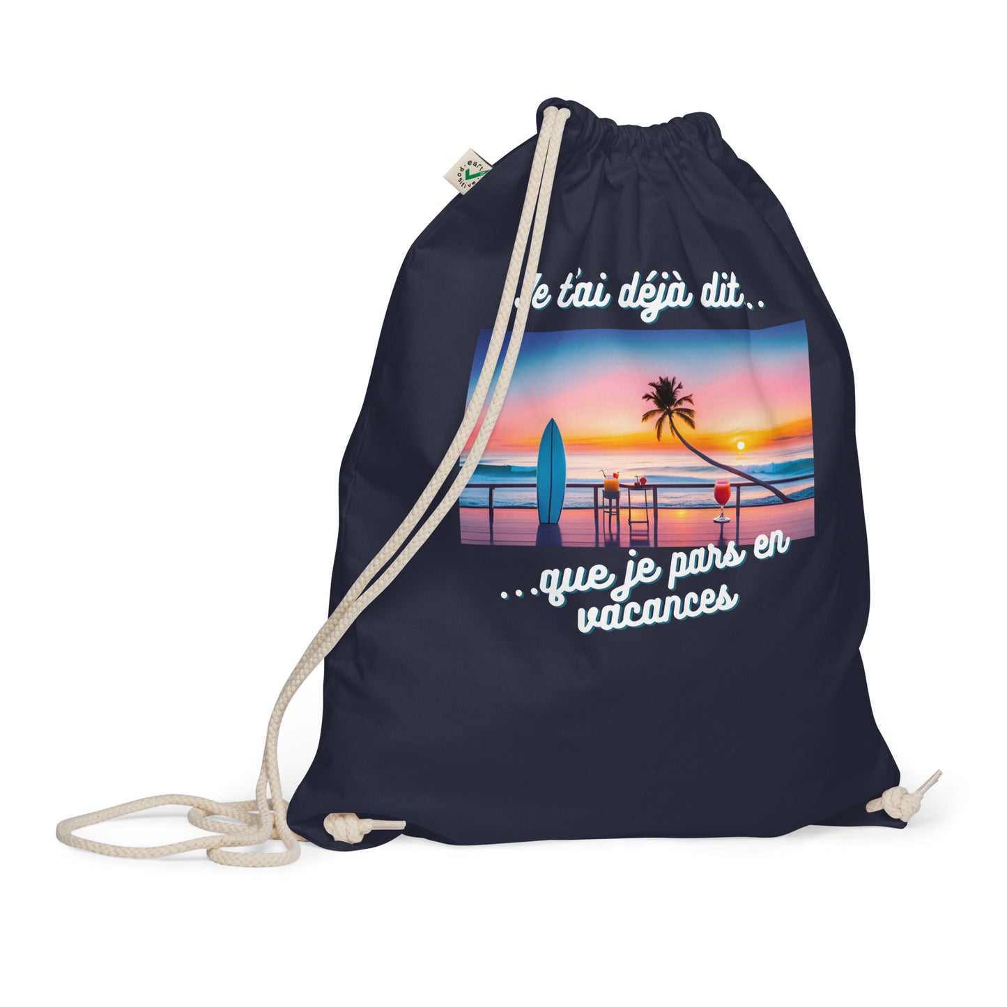 Sac à cordon bio - Vacances #1