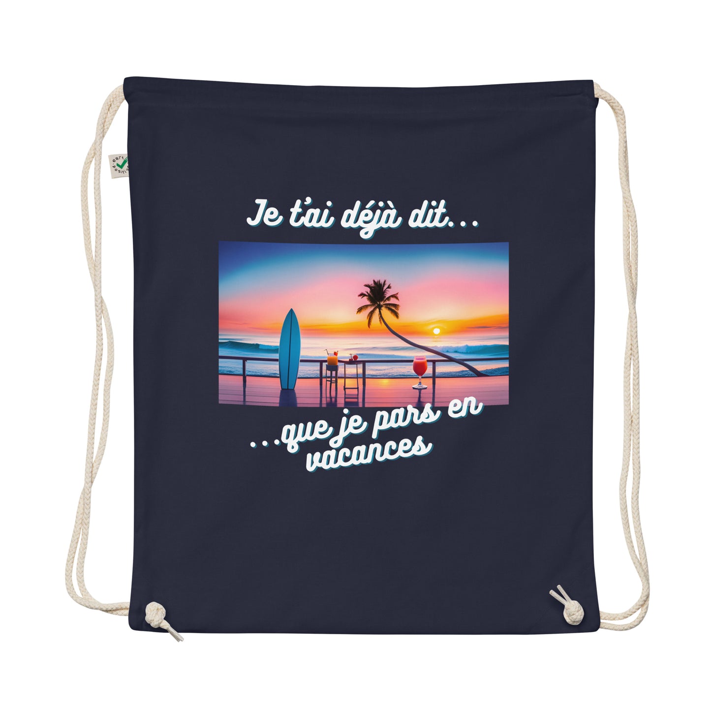 Sac à cordon bio - Vacances #1