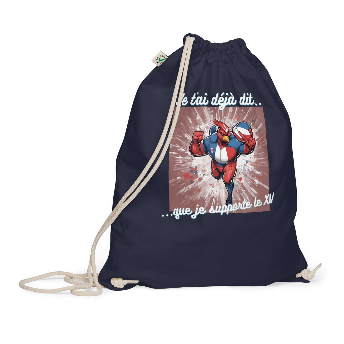 Sac à cordon bio - Rugby #2