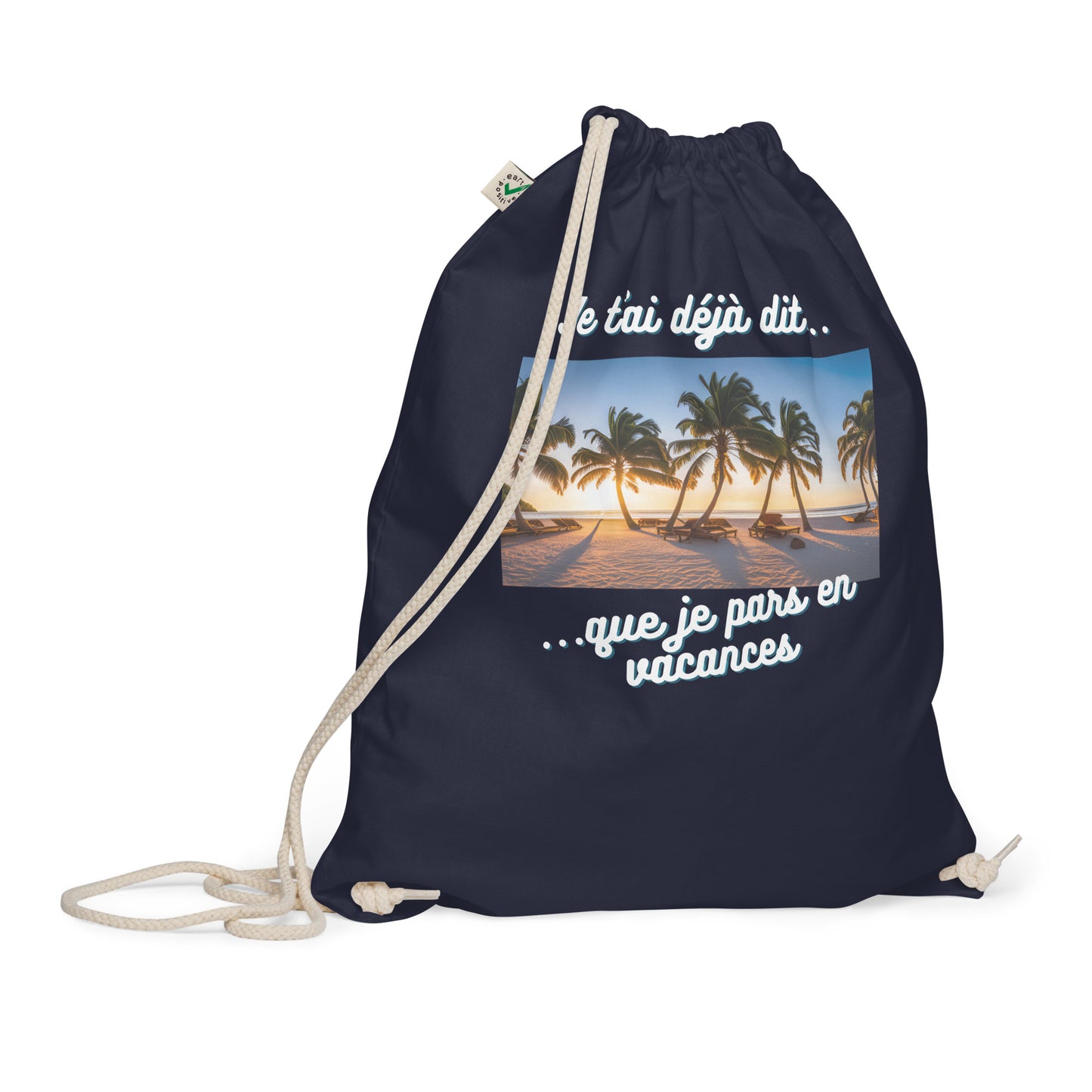 Sac à cordon bio - Vacances #7