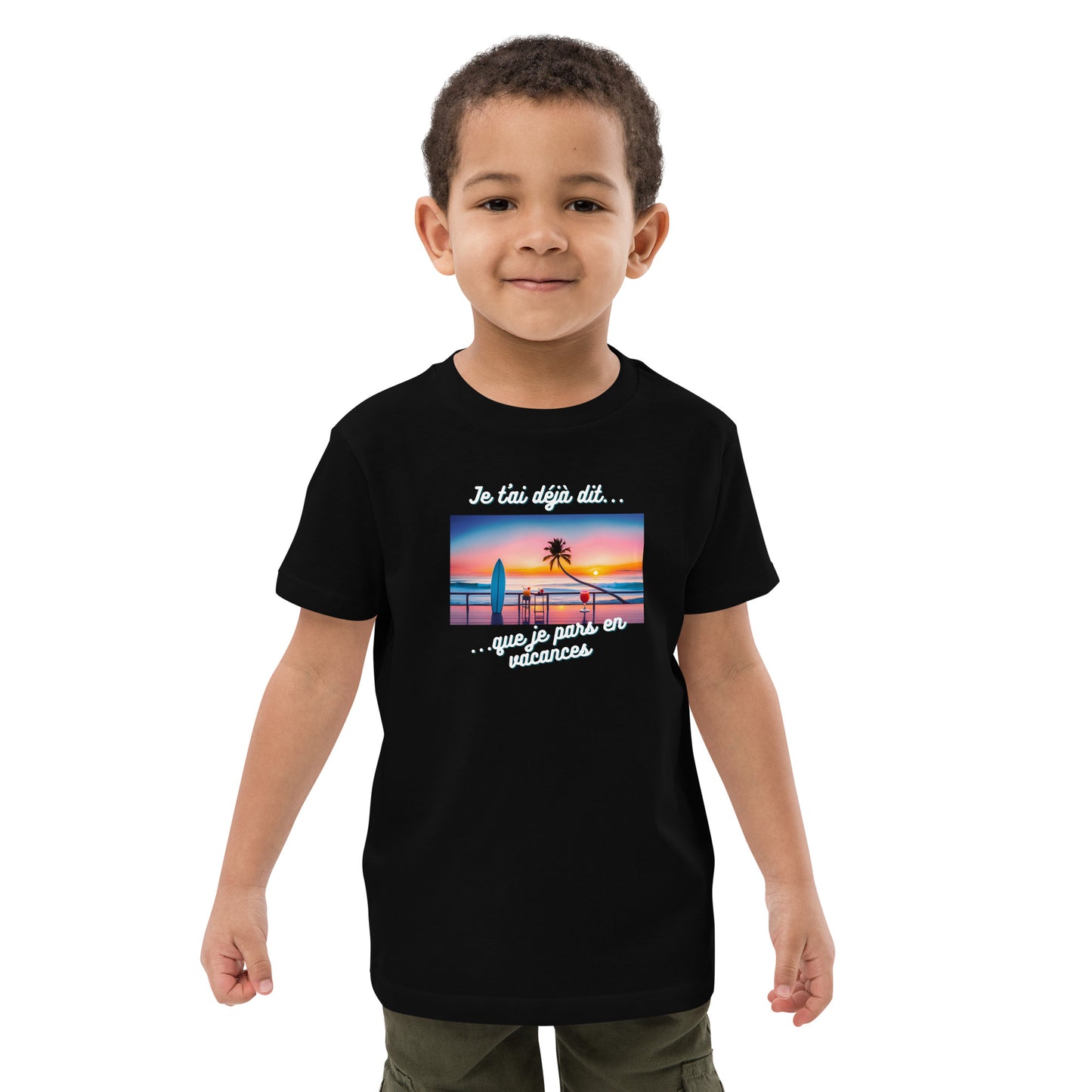 T-shirt enfant bio - Vacances #1