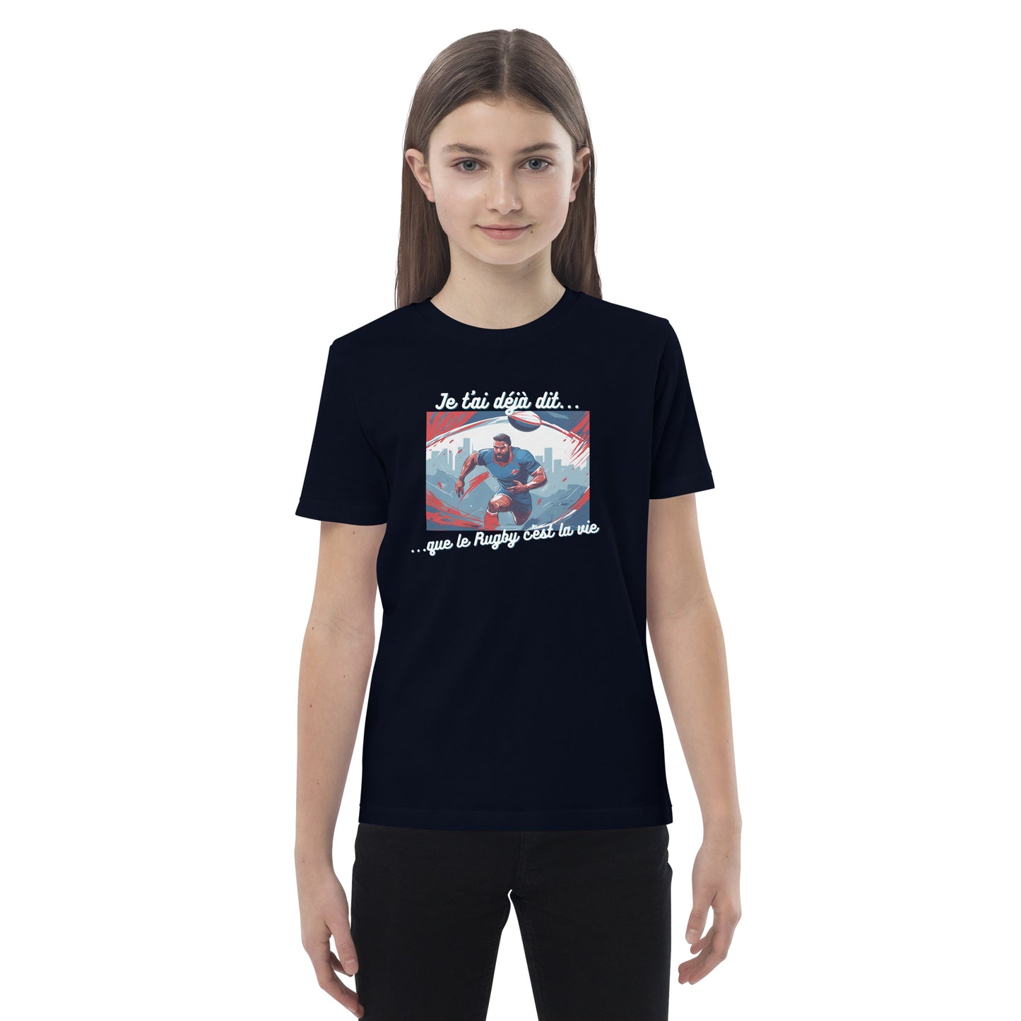 T-shirt enfant bio - Rugby #1