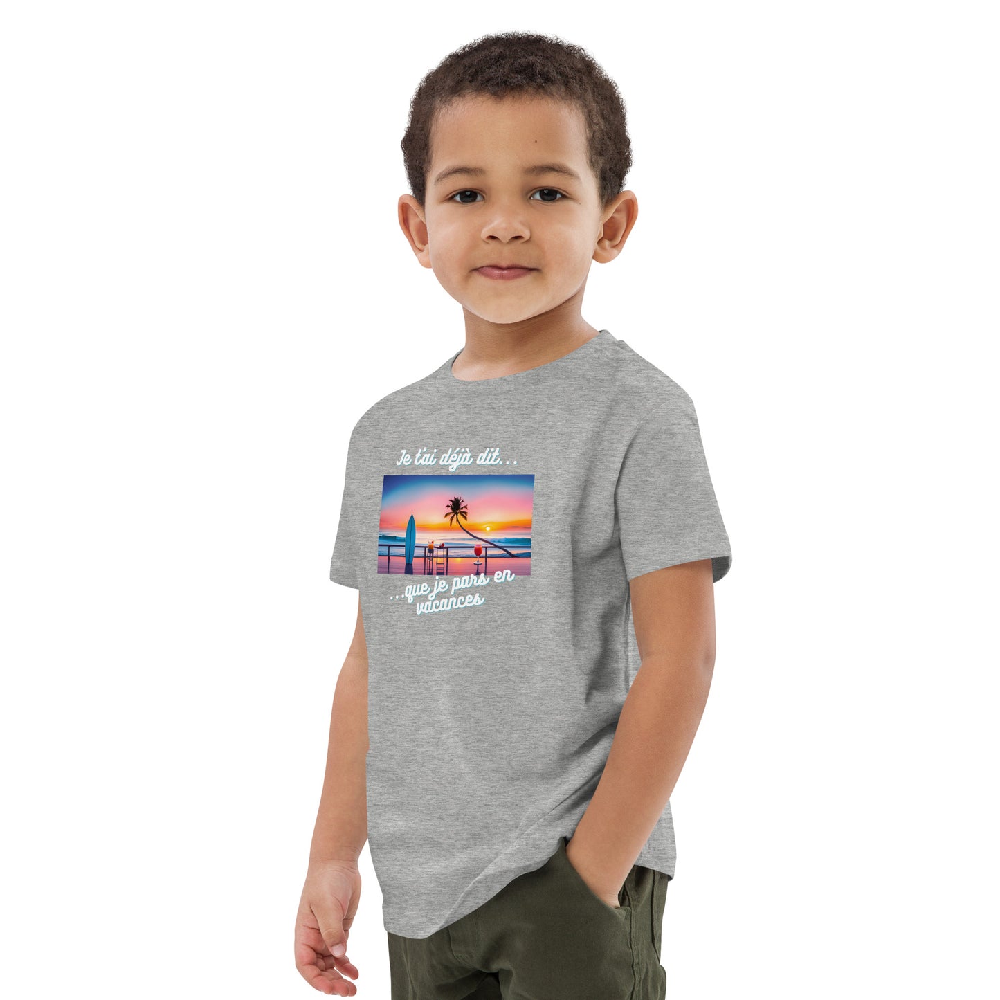 T-shirt enfant bio - Vacances #1