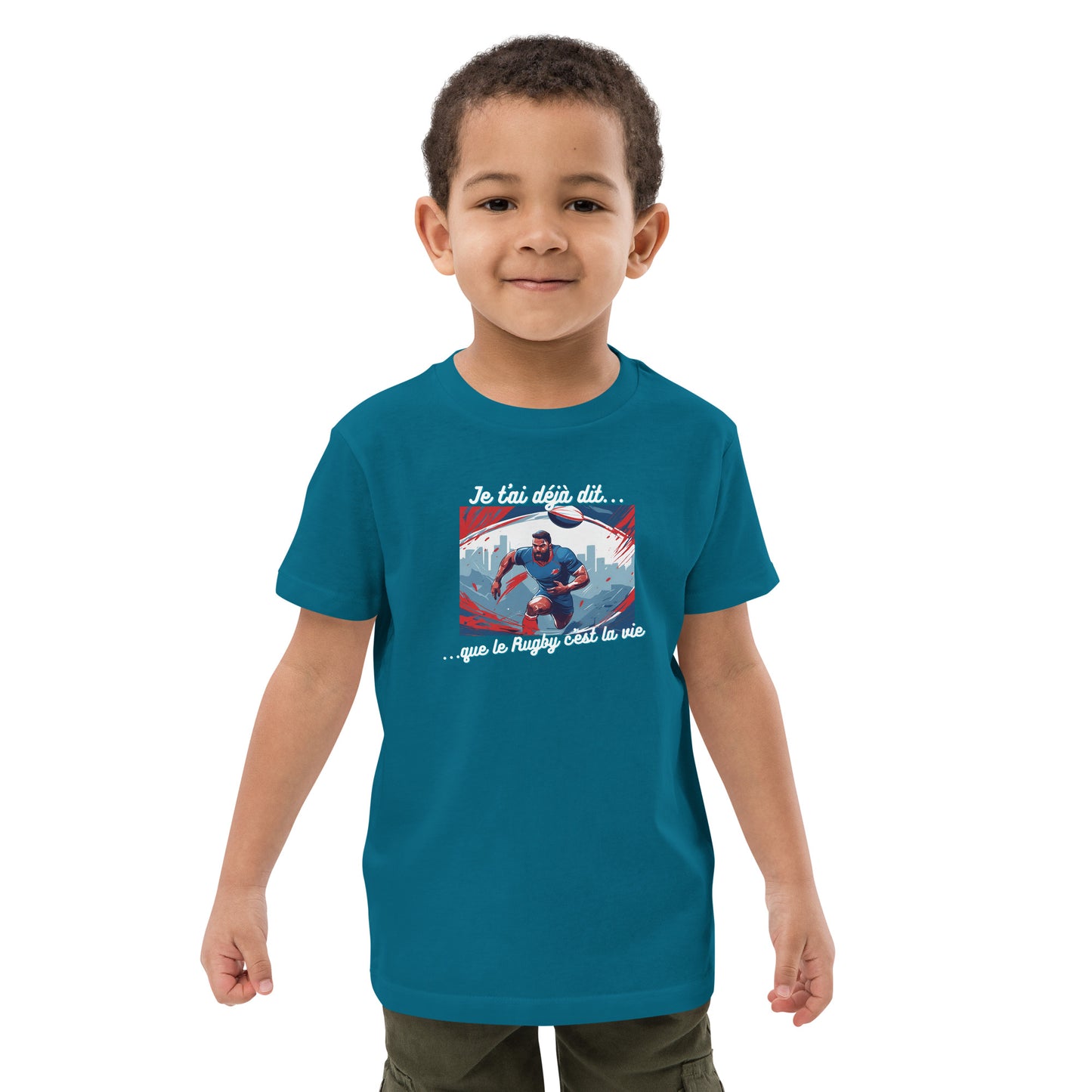 T-shirt enfant bio - Rugby #1
