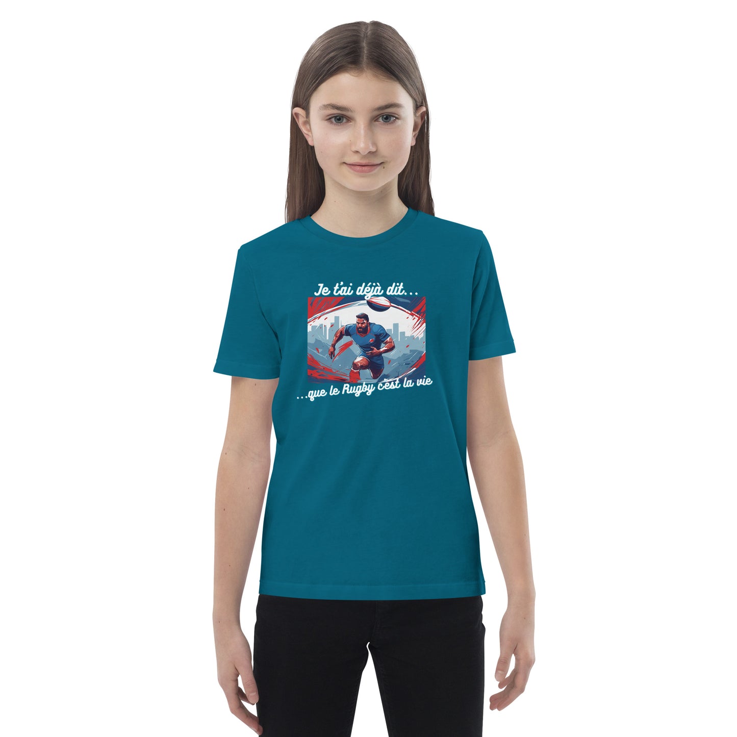 T-shirt enfant bio - Rugby #1