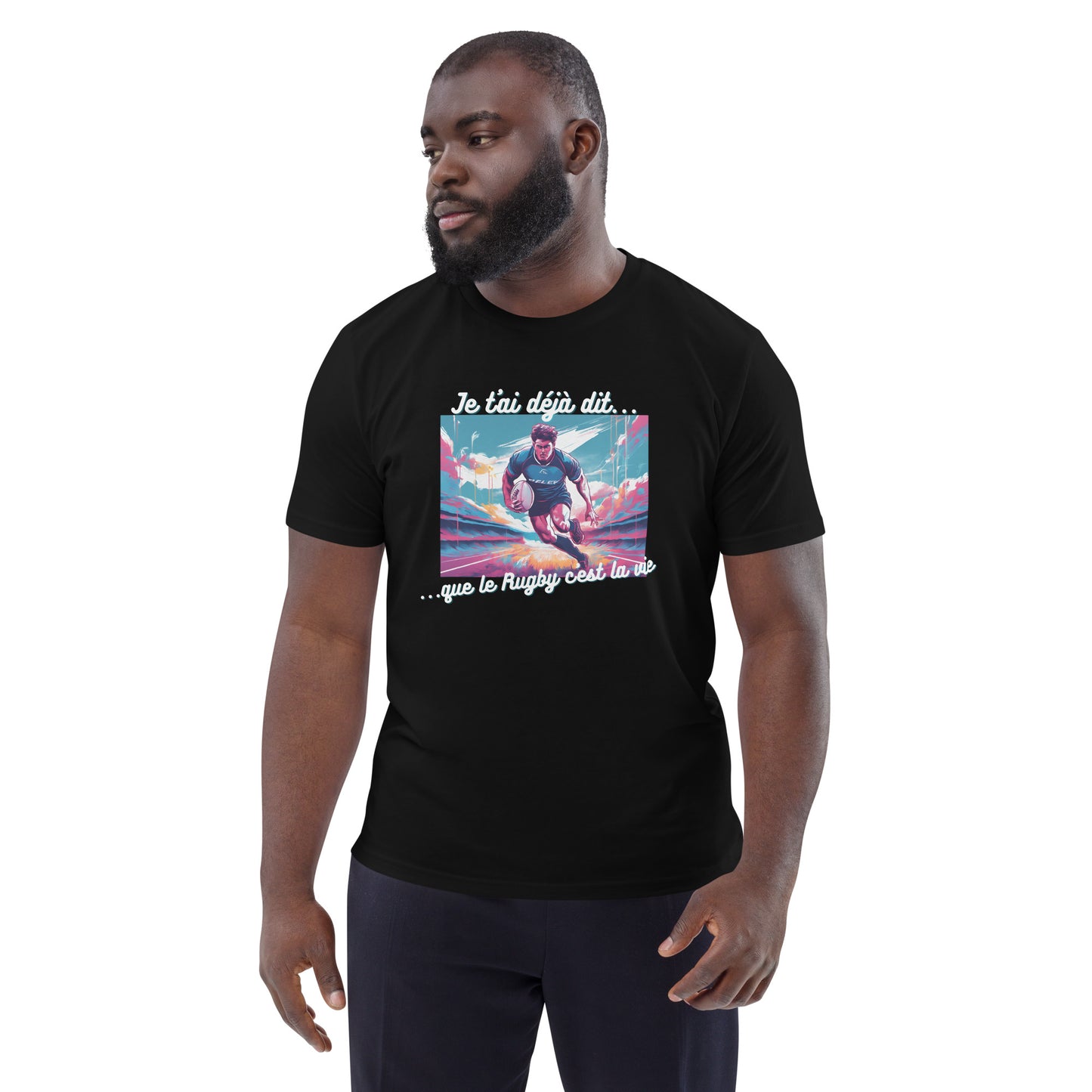 T-shirt homme bio : Rugby #4