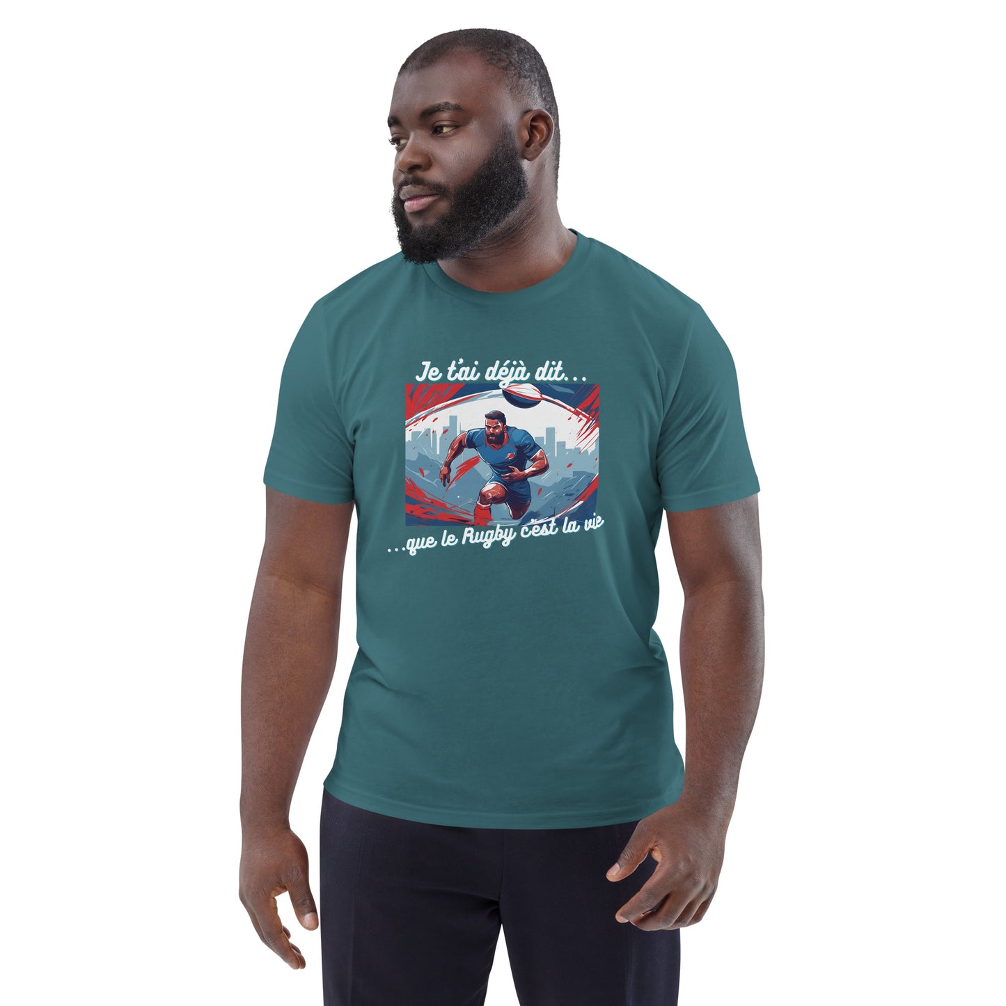 T-shirt homme bio : Rugby #1