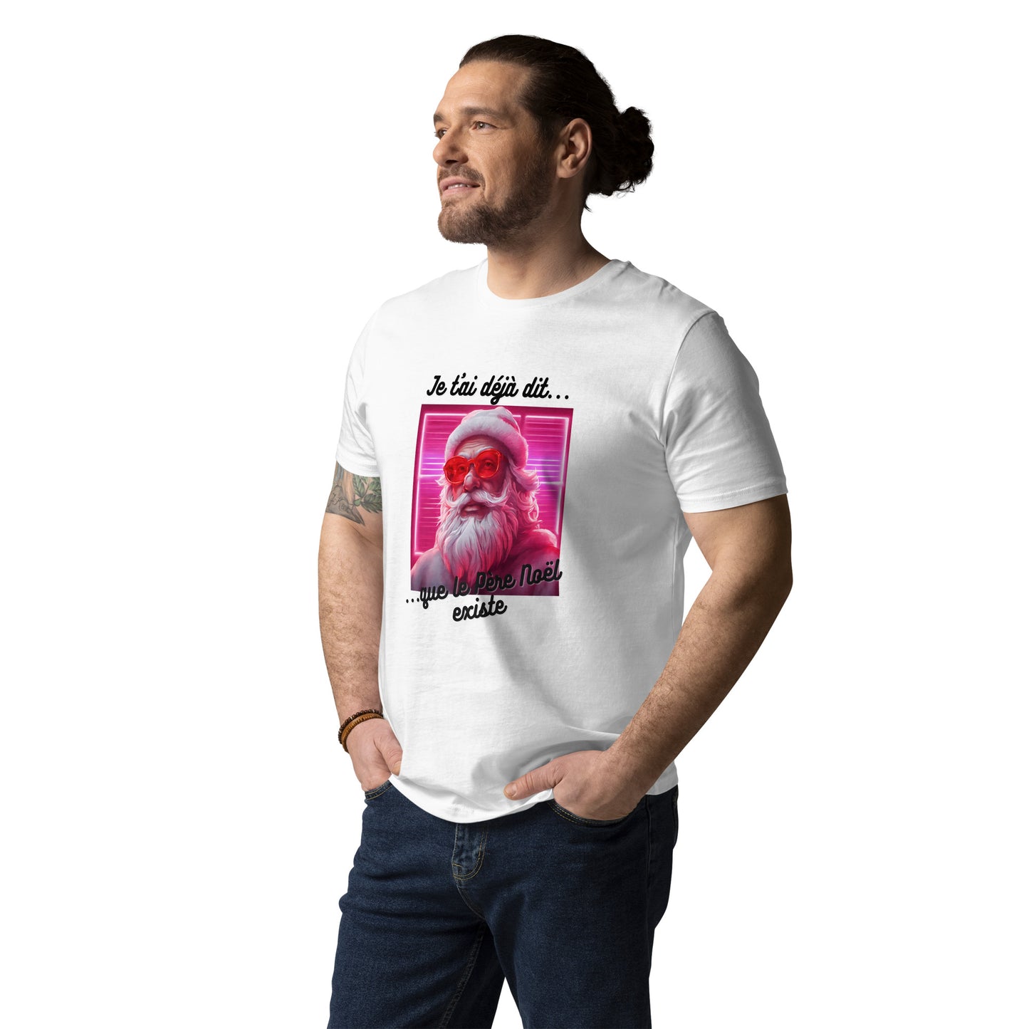 T-shirt homme bio : Noel #1 White Edition