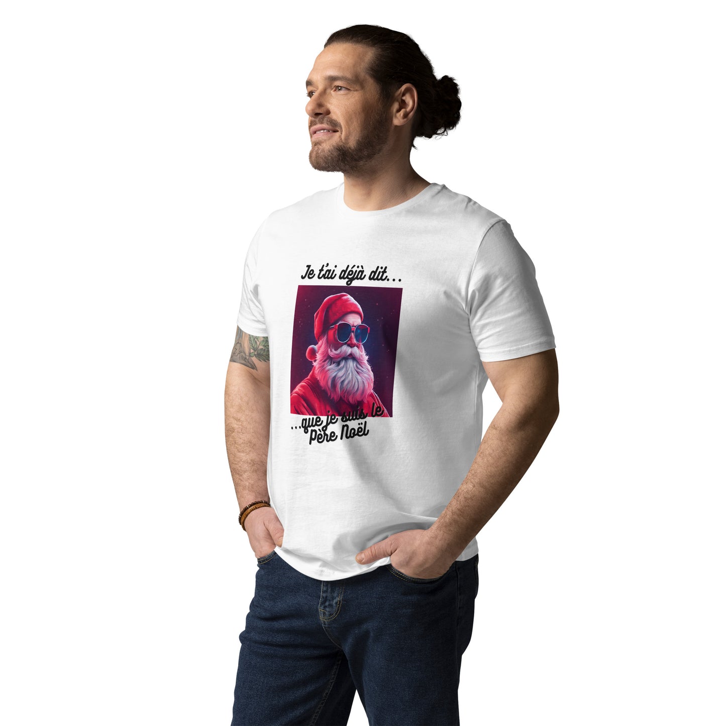 T-shirt homme bio : Noel #2 White Edition