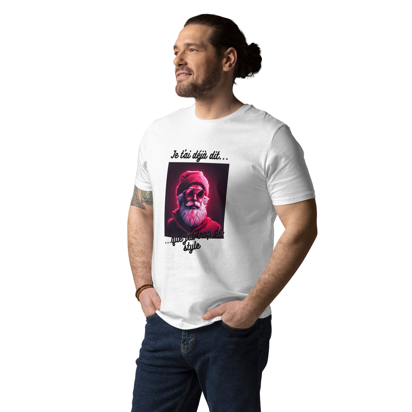 T-shirt homme bio : Noel #3 White Edition