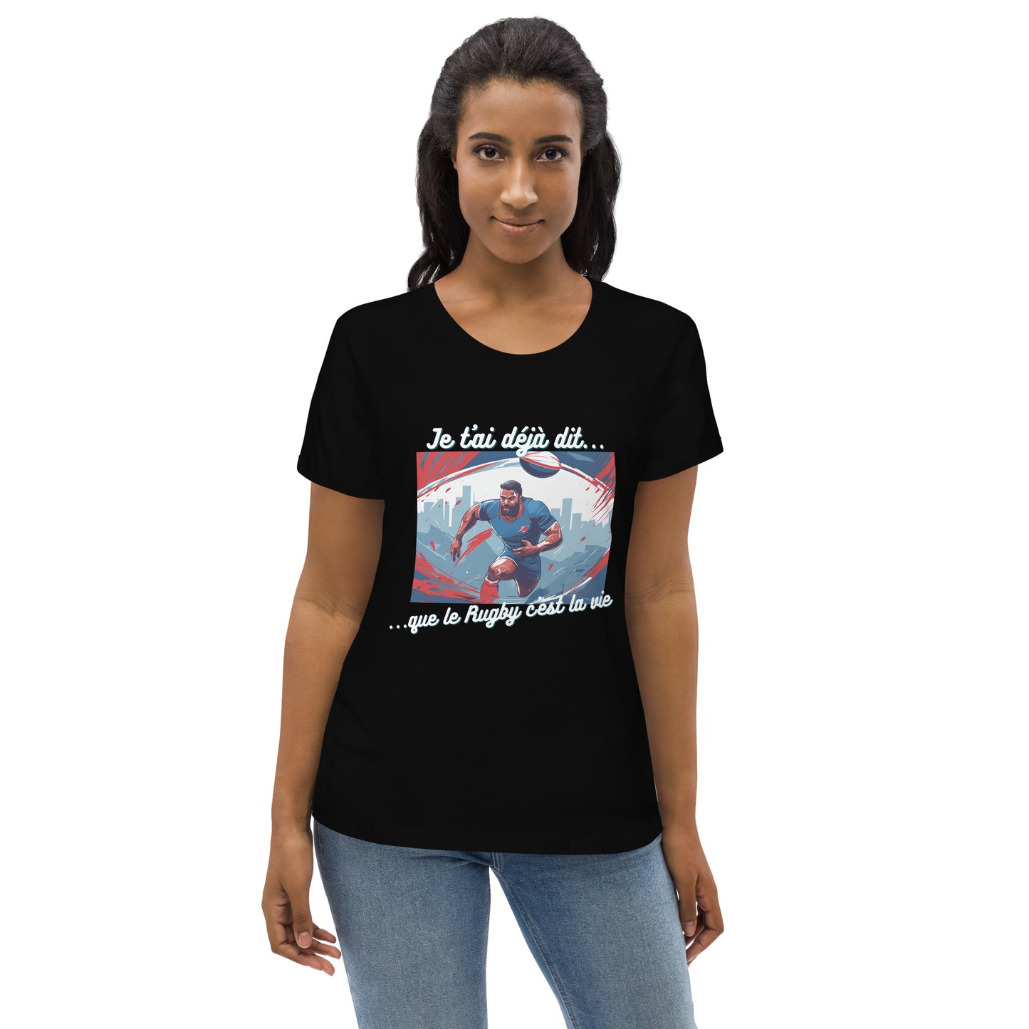 T-shirt moulant femme bio - Rugby #1