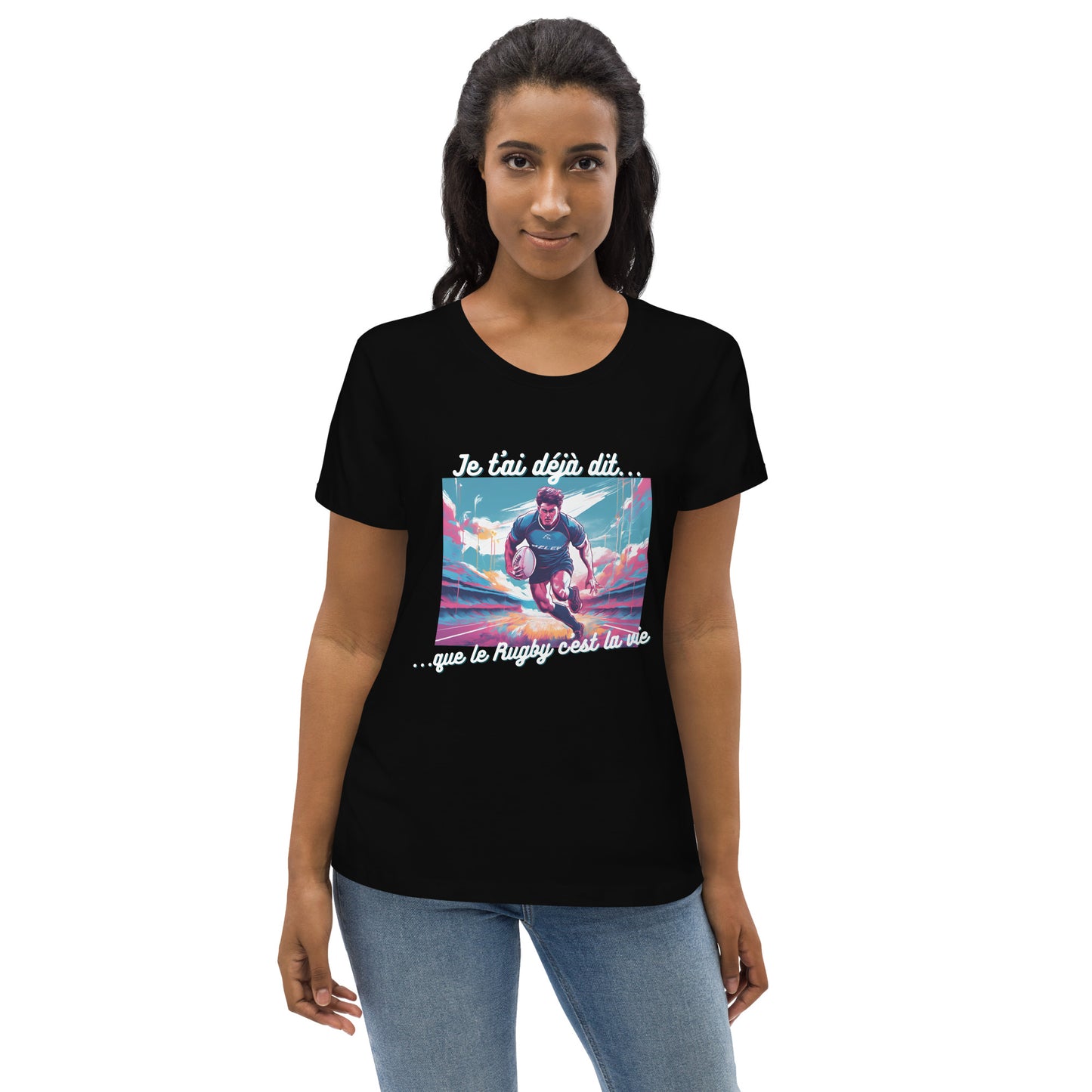 T-shirt moulant femme bio - Rugby #4