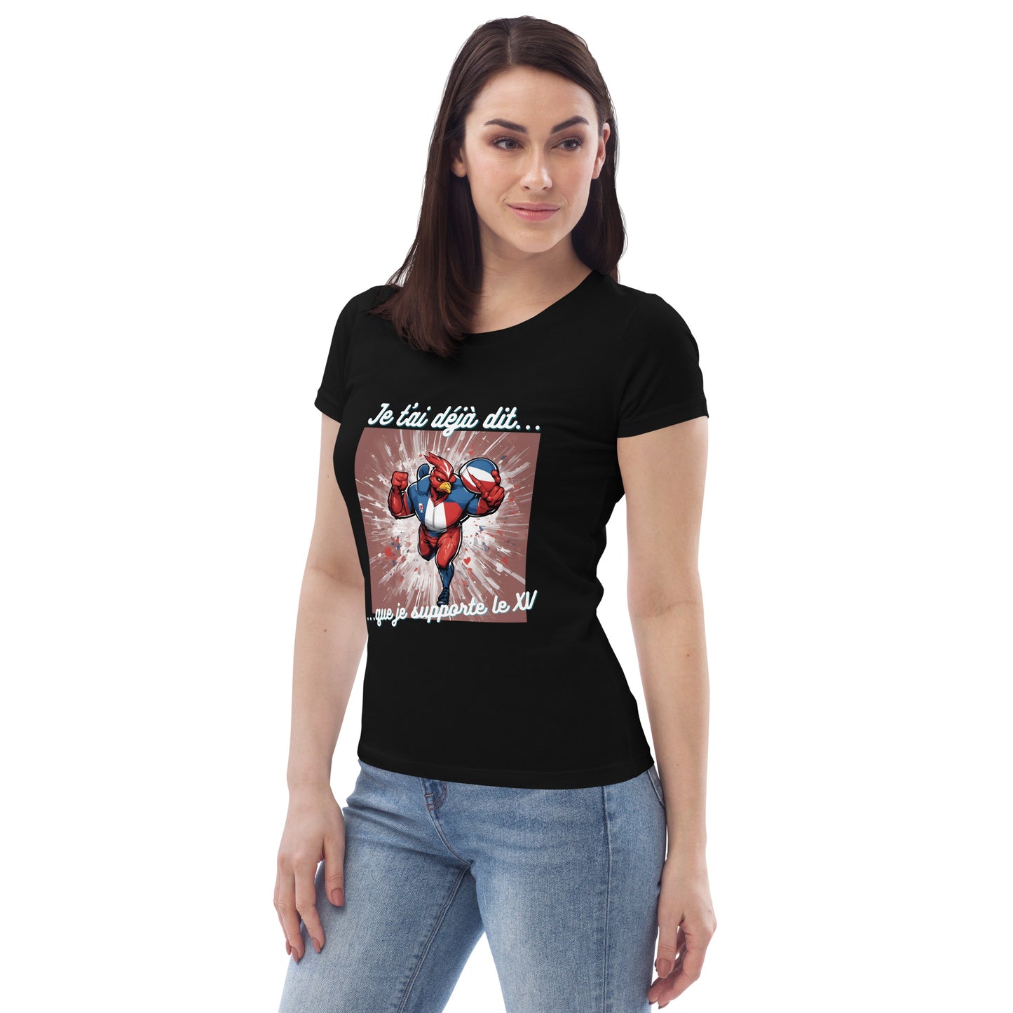 T-shirt moulant femme bio - Rugby #2
