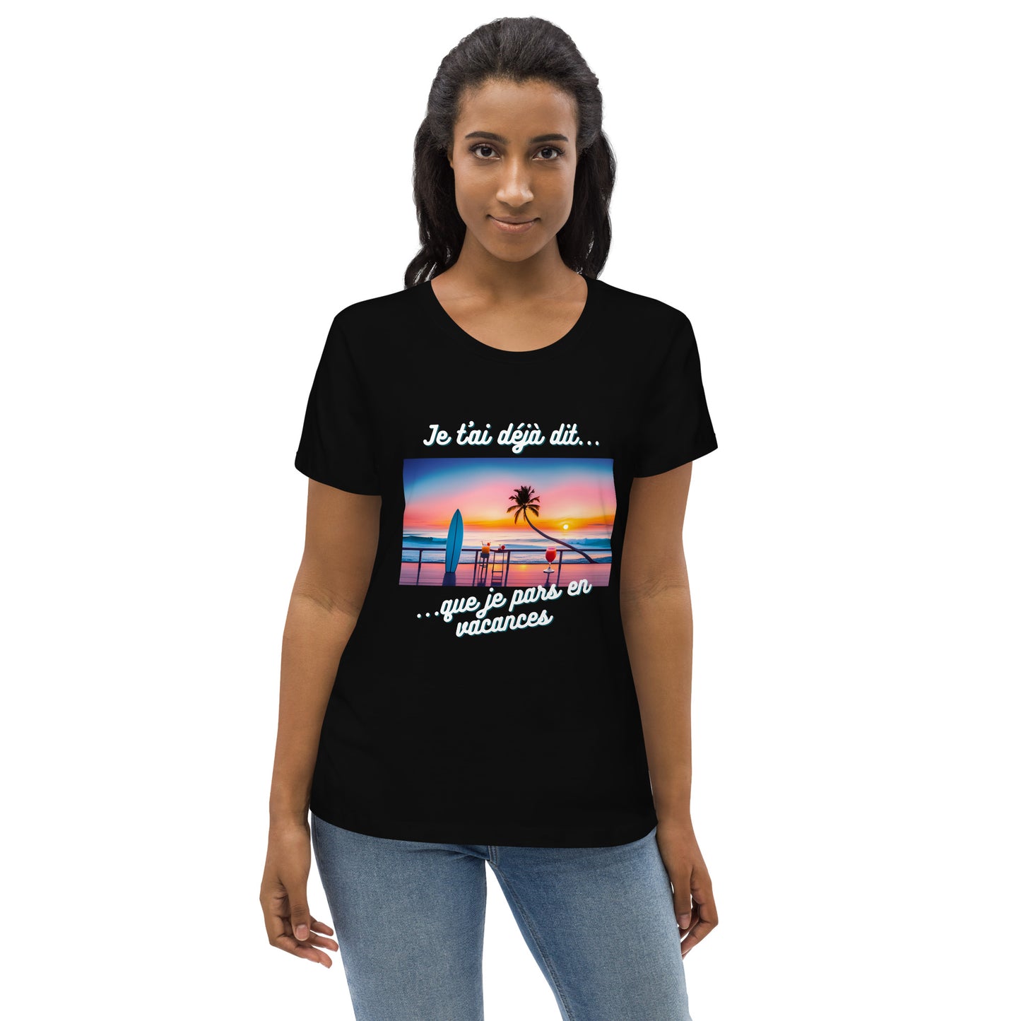 T-shirt moulant femme bio - Vacances #1