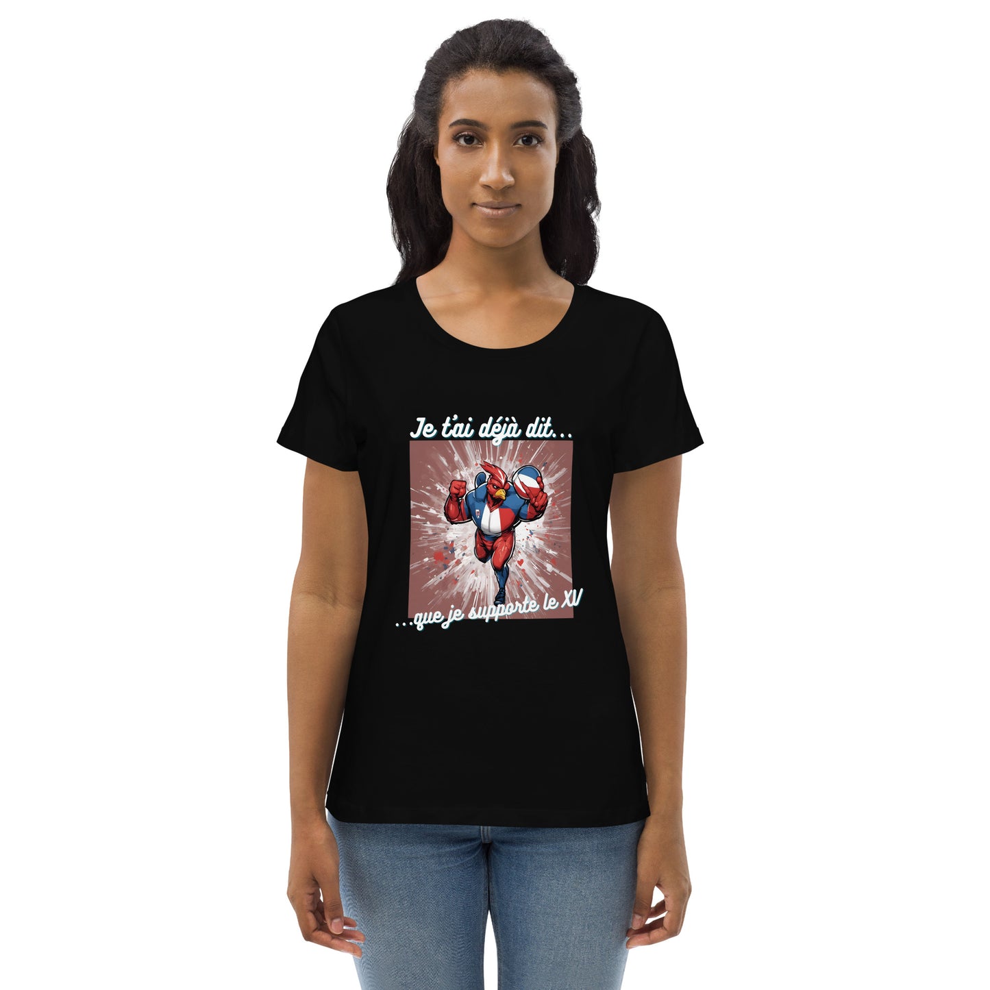 T-shirt moulant femme bio - Rugby #2